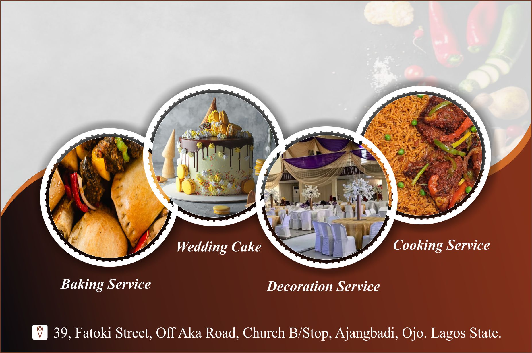 Lennah's cakes Biz Card-back